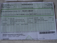 Break volkswagen, touran,wvgzzz1tzdw070345 , 1e insch 15/01/2014, 1598cm³, 77kw, diesel, euro 5, 236093km, inschrijvingsbewijs deel i en ii, keuringsbewijs (geldig tot 15/01/2027), gelijkvormigheidsattest - afbeelding 20 van  21
