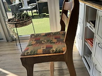 Brede houten stoelen ±20 st - afbeelding 4 van  6