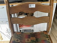 Brede houten stoelen ±20 st - afbeelding 6 van  6