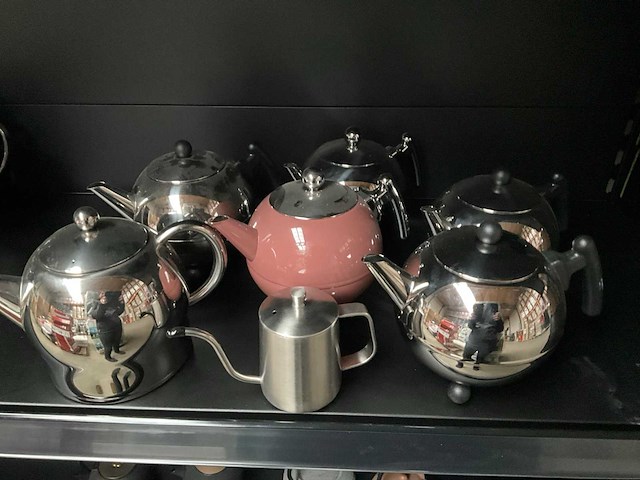 Bredemeijer diverse rvs theepotten (7x) - afbeelding 1 van  7