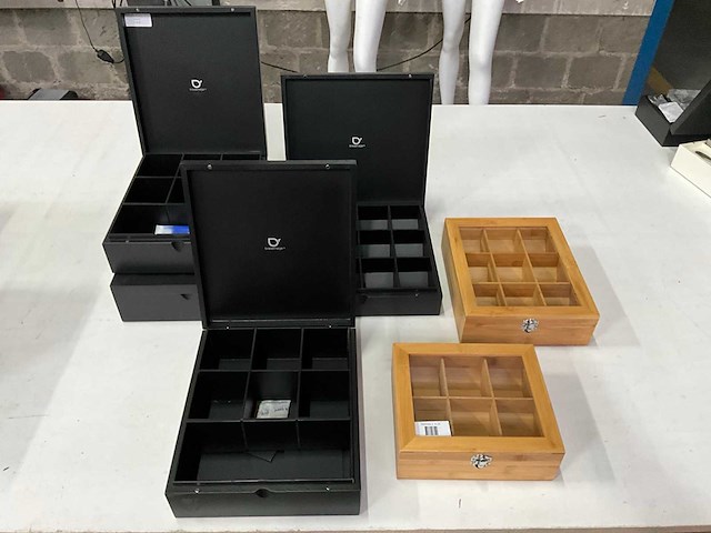 Bredemeijer diverse thee dozen hout (6x) - afbeelding 1 van  8