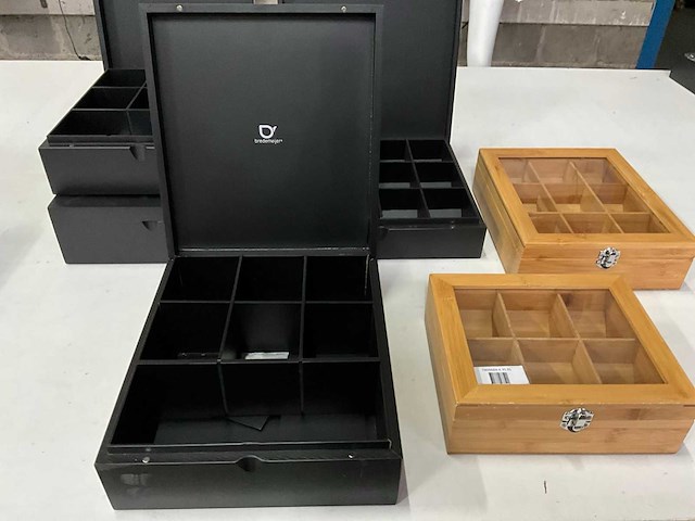 Bredemeijer diverse thee dozen hout (6x) - afbeelding 2 van  8