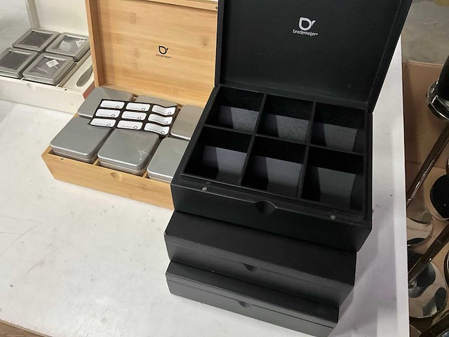 Bredemeijer diverse thee dozen hout (6x) - afbeelding 2 van  7