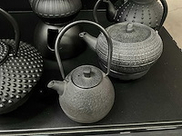 Bredemeijer gietijzeren theepotten + 4 onderzetters (5x) - afbeelding 5 van  11