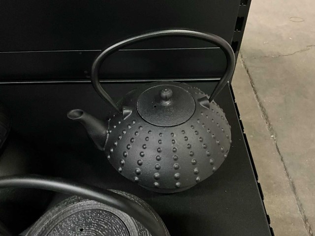 Bredemeijer gietijzeren theepotten + 4 onderzetters (5x) - afbeelding 8 van  11