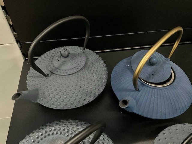 Bredemeijer gietijzeren theepotten (4x) - afbeelding 5 van  6