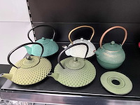 Bredemeijer gietijzeren theepotten (5x) - afbeelding 1 van  10