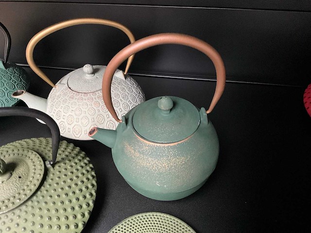 Bredemeijer gietijzeren theepotten (5x) - afbeelding 6 van  10