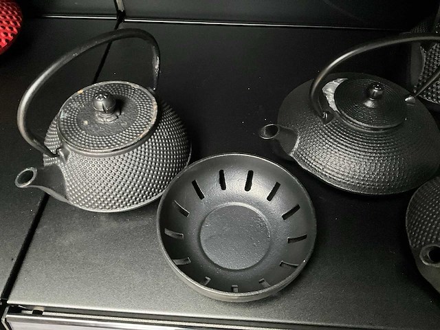 Bredemeijer gietijzeren theepotten (5x) - afbeelding 4 van  7