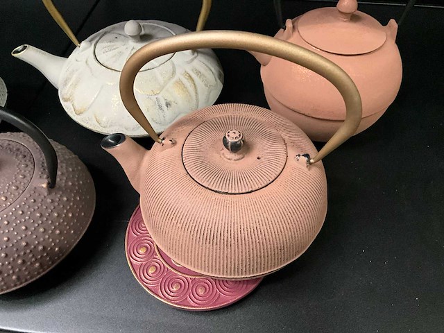 Bredemeijer gietijzeren theepotten (5x) - afbeelding 2 van  8