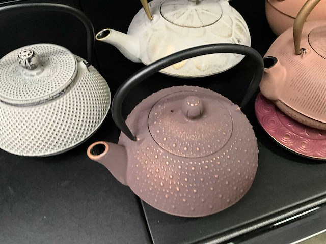 Bredemeijer gietijzeren theepotten (5x) - afbeelding 5 van  8