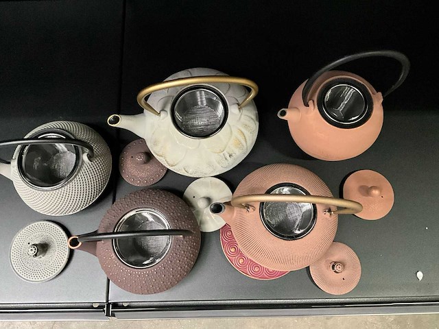 Bredemeijer gietijzeren theepotten (5x) - afbeelding 7 van  8