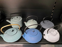 Bredemeijer gietijzeren theepotten (6x) - afbeelding 1 van  9