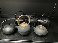 Bredemeijer gietijzeren theepotten (6x) - afbeelding 2 van  6
