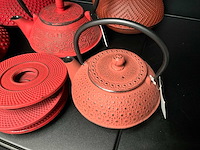 Bredemeijer gietijzeren theepotten + vier onderzetters (5x) - afbeelding 7 van  10