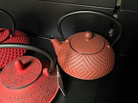 Bredemeijer gietijzeren theepotten + vier onderzetters (5x) - afbeelding 8 van  10