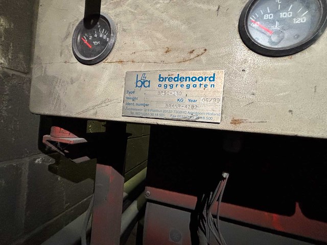 Bredenoord brsc- 230 scania dc9 49 motor met leroy somer lsa 46.1l8 250kva stroomgenerator diesel 1 - afbeelding 7 van  12