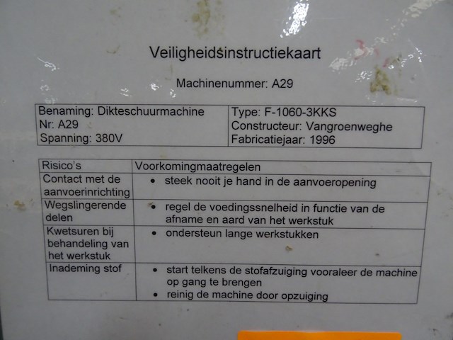 Breedband-schuurmachine van groeneweghe - afbeelding 7 van  8