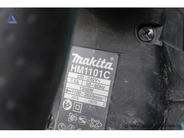 Breekhamer - makita - hm1101c toebehoren - beitel, koffer - afbeelding 2 van  2