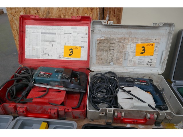 Breekhamer + boormachine bosch - afbeelding 1 van  5