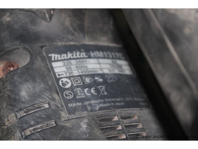 Breekhamer makita hm1317c, inclusief koffer, beitels, werking niet gekend - afbeelding 2 van  2