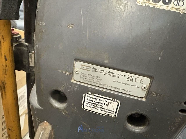 Breekhamer op benzine atlas copco cobra proe - afbeelding 5 van  7