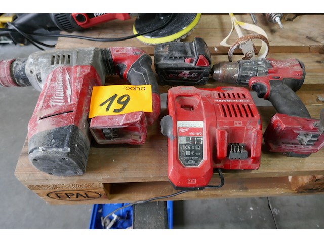 Breekhamer + schroefmachine milwaukee - afbeelding 1 van  5