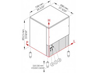 Brema - cocktail schaafijsmachine 142 kg/24 uur - brema - tb 1404a hc - ijsverwerkingsmachine (3x) - afbeelding 2 van  2