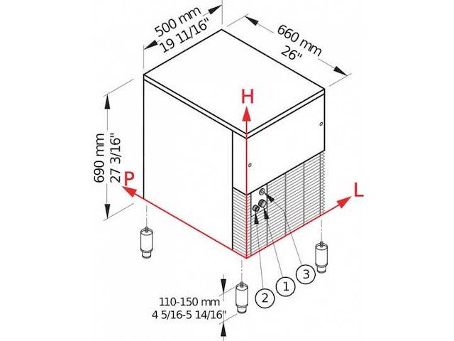 Brema - schaafijsmachine 113 kg/24 uur - brema - gb 902a hc - ijsverwerkingsmachine - afbeelding 3 van  3