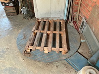 Brenneisen met draaiplateau palletwikkelaar - palletfoliewikkelaar - afbeelding 3 van  6