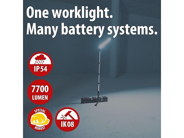 Brennenstuhl multi battery led-telescoopbouwlamp - afbeelding 2 van  5