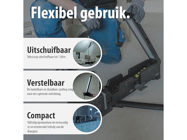 Brennenstuhl multi battery led-telescoopbouwlamp - afbeelding 5 van  5