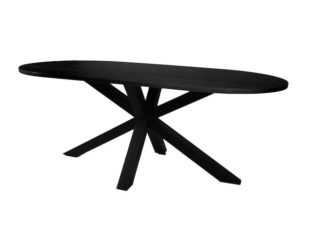 Brentford deens ovale tafel 200 cm blackwood - afbeelding 2 van  6