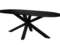 Brentford deens ovale tafel 200 cm blackwood - afbeelding 2 van  6