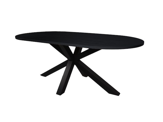Brentford deens ovale tafel 200 cm blackwood - afbeelding 4 van  6