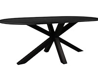 Brentford deens ovale tafel 200 cm blackwood - afbeelding 5 van  6