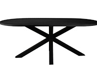 Brentford deens ovale tafel 200 cm blackwood - afbeelding 3 van  6