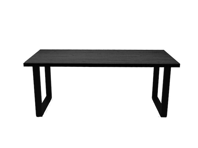 Brentford tafel 190 cm u-poot blackwood - afbeelding 4 van  5