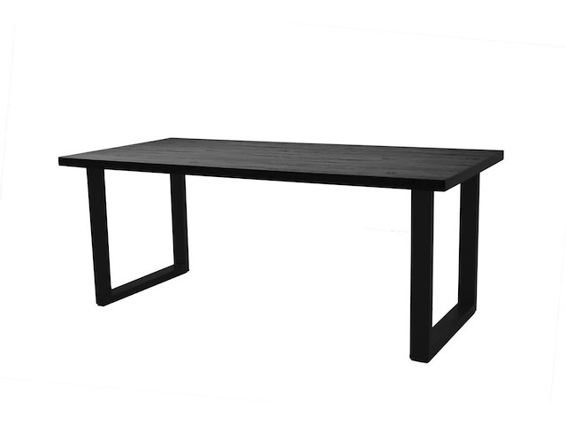 Brentford tafel 190 cm u-poot blackwood - afbeelding 2 van  5