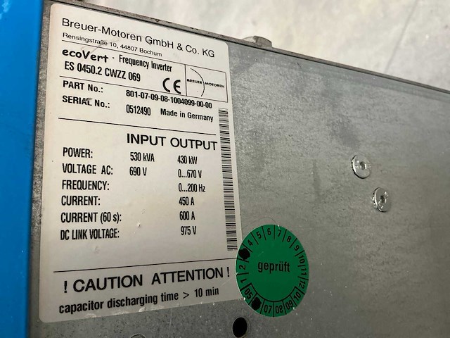 Breuer ecovert es 0450.2 cwzz 069 frequentieregelaar - afbeelding 8 van  8