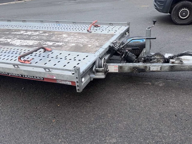 Brian james trailers transport trailer - 3-assige autodrager/flatbed trailer. - afbeelding 9 van  9