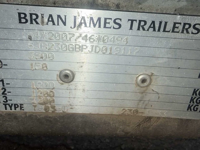 Brian james trailers transport trailer - 3-assige autodrager/flatbed trailer. - afbeelding 4 van  9