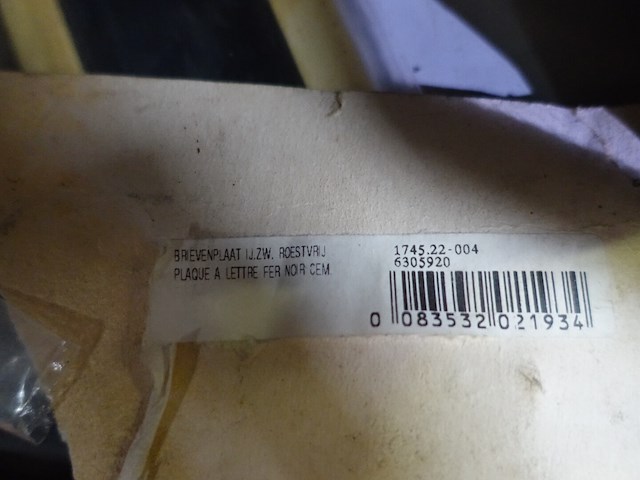 Brievenbusplat en tochtafsluiter - afbeelding 2 van  2