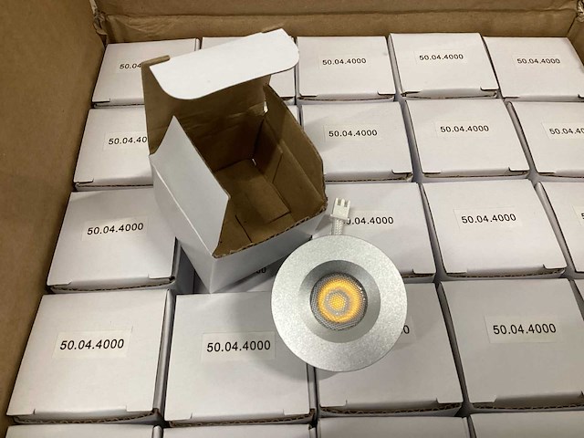 Brighton 50.04.4000 led inbouwspot aluminium 2800k (50x) - afbeelding 2 van  6
