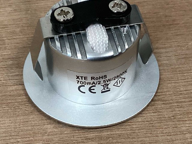 Brighton 50.04.4000 led inbouwspot aluminium 2800k (50x) - afbeelding 5 van  6