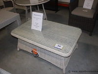 Brighton salontafel met glasblad: 'uitvoering: hularo wicker provance - afbeelding 1 van  1
