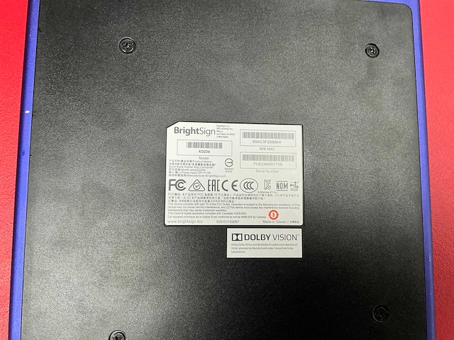 Brightsign xd234 solid state signcomputer (3x) - afbeelding 2 van  3