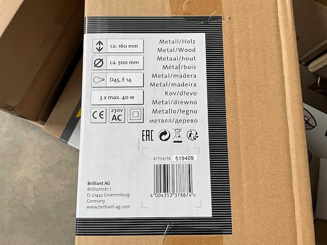 Brilliant avia 3-lichts plafondlamp (11x) - afbeelding 1 van  1