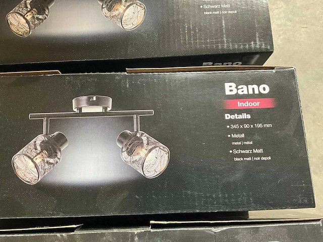 Brilliant bano 2-lichts plafondlamp (9x) - afbeelding 1 van  2