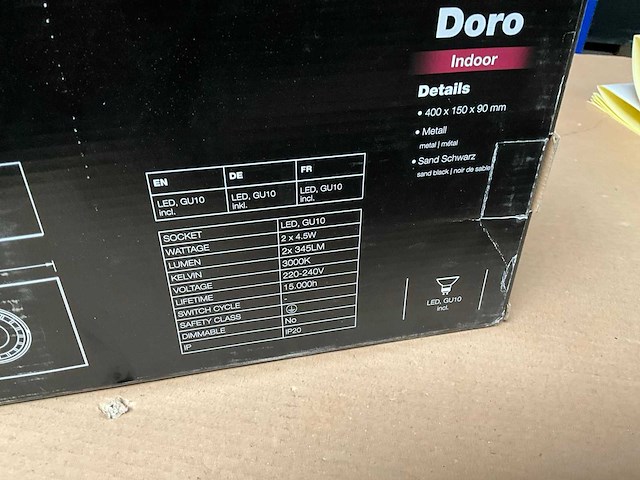 Brilliant doro 2-lichts plafondlamp (58x) - afbeelding 6 van  7